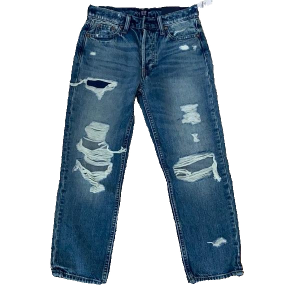 Sz 25 petite NWT Gap High Rise Cheeky Straight Jeans
